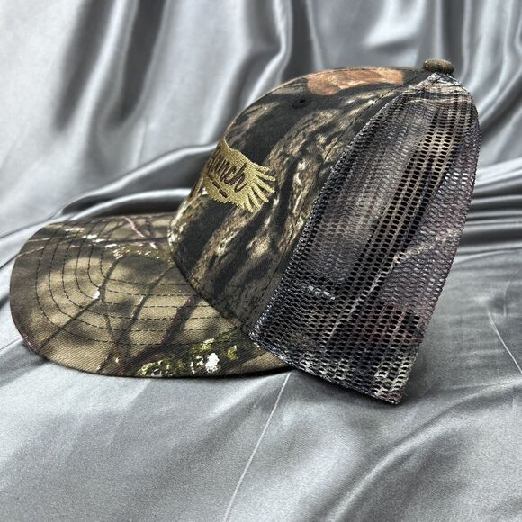 Mossy Oak Men’s Trucker Hat Rhodes Ranch Mesh Camo Curved Cap Summer Fashion NEW - Picture 4 of 9